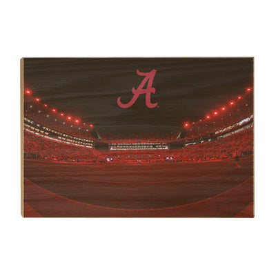 Alabama Crimson Tide - Alabama Crimson Lights - College Wall Art #Wood