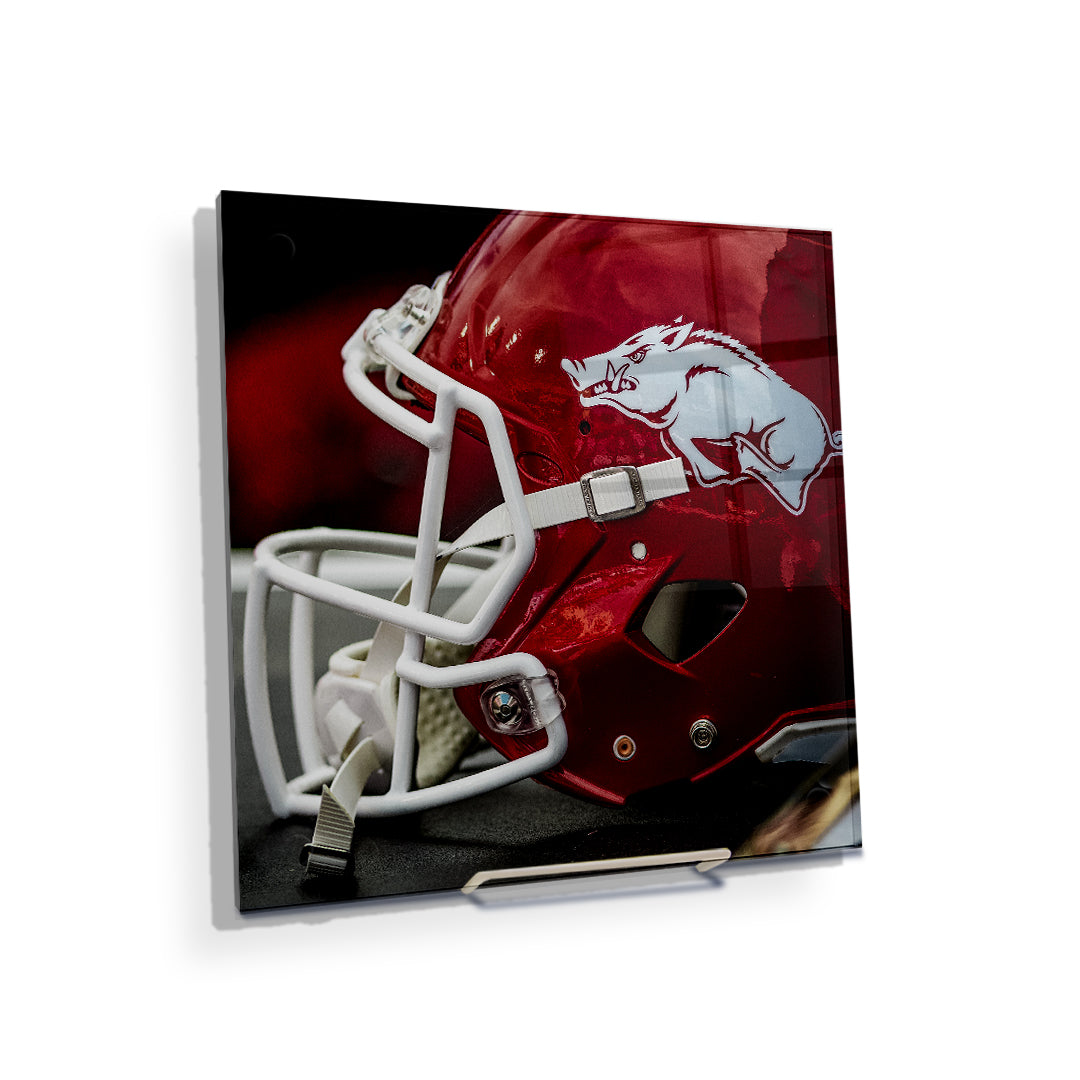 Arkansas Razorbacks - Razorback Helmet - College Wall Art #Canvas