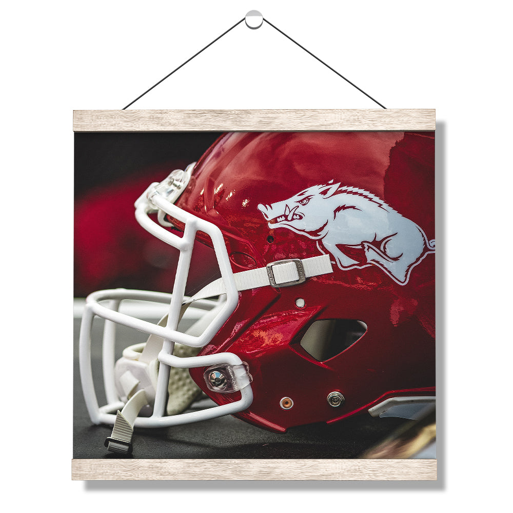 Arkansas Razorbacks - Razorback Helmet - College Wall Art #Canvas