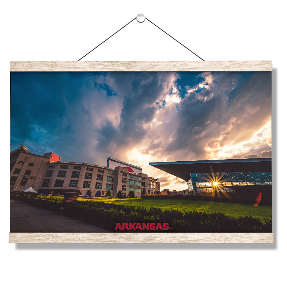 Arkansas Razorbacks - Arkansas Football Sunrise - College Wall Art #Canvas