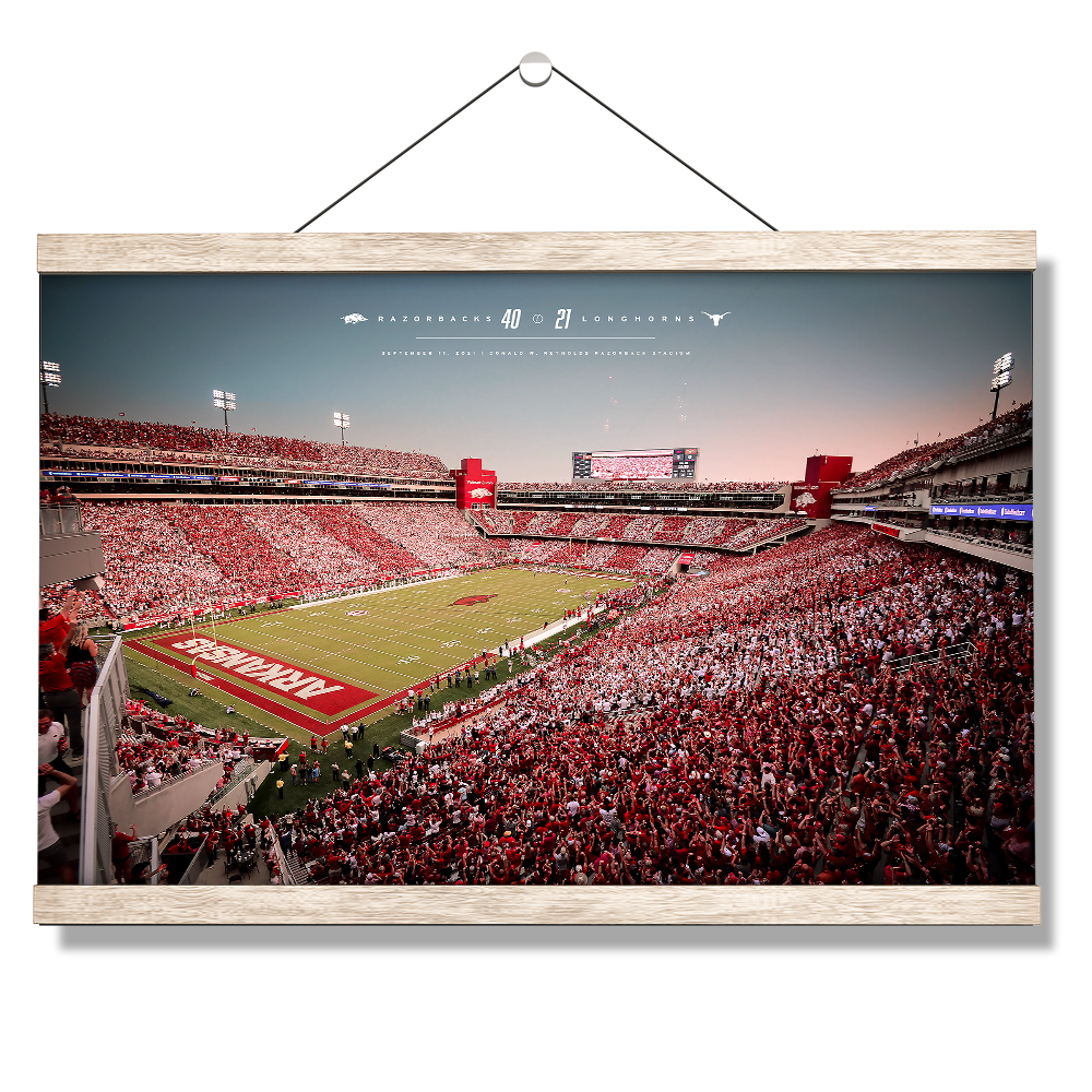 Arkansas Razorbacks - Razorbacks 49 Longhorns 21 - College Wall Art #Canvas