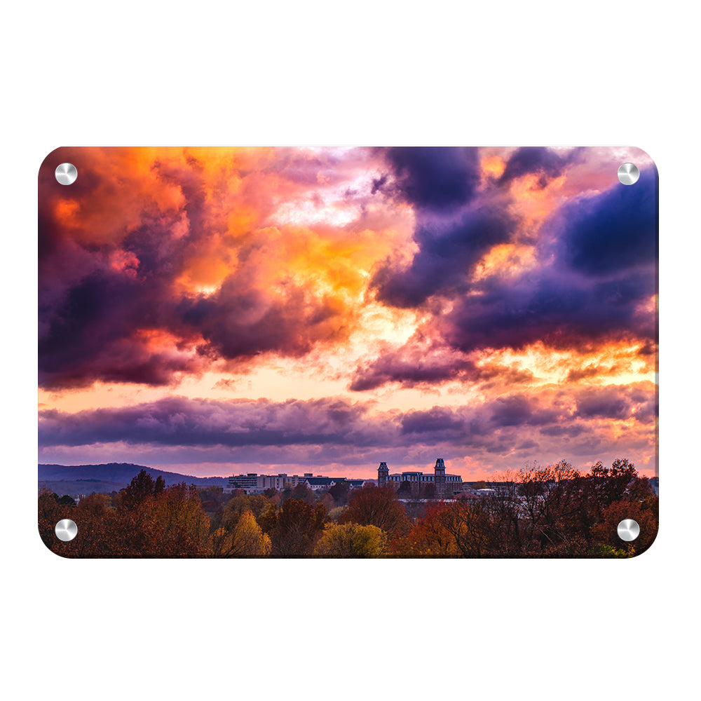 Arkansas Razorbacks - Fiery Fayetteville - College Wall Art #Canvas
