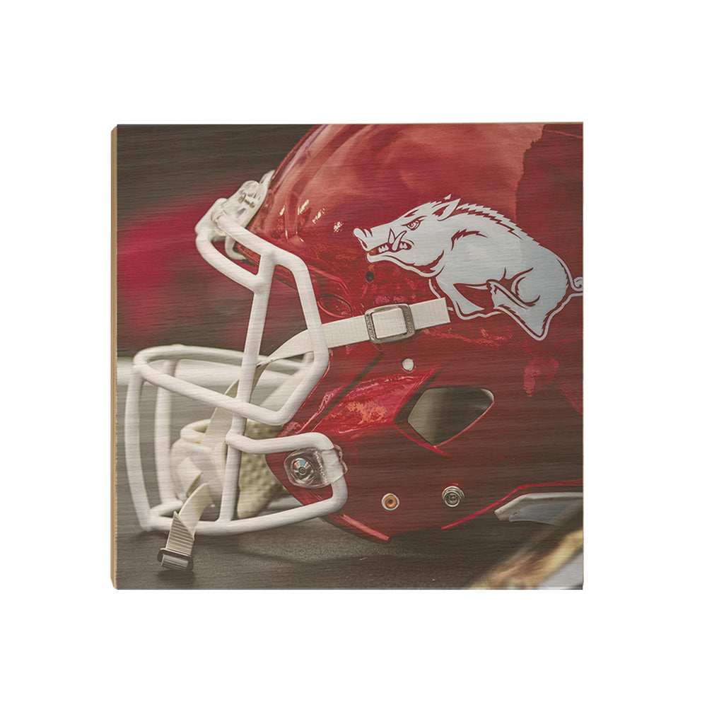 Arkansas Razorbacks - Razorback Helmet - College Wall Art #Canvas