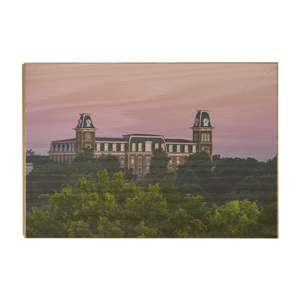 Arkansas Razorbacks - Old Main Sunrise - College Wall Art #Canvas
