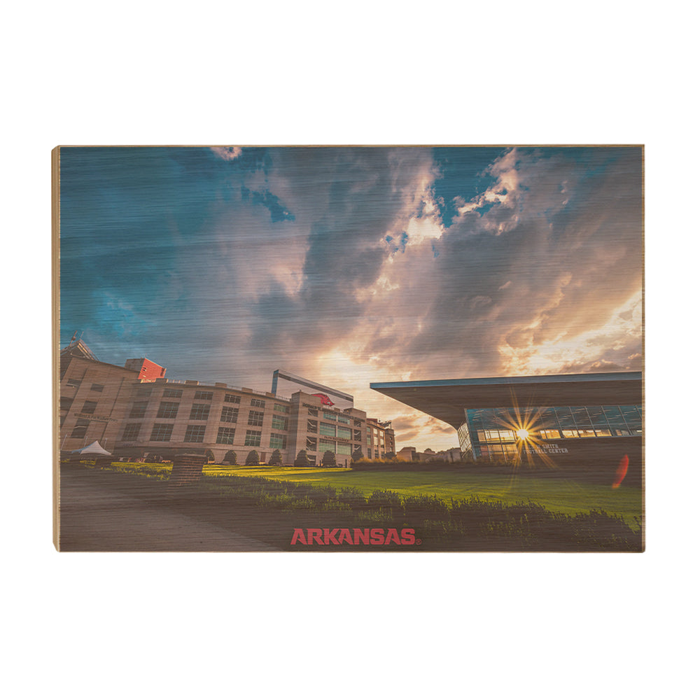 Arkansas Razorbacks - Arkansas Football Sunrise - College Wall Art #Canvas