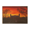 Arkansas Razorbacks - Main Stor Old Main Stormy Sunset - College Wall Art #Wood