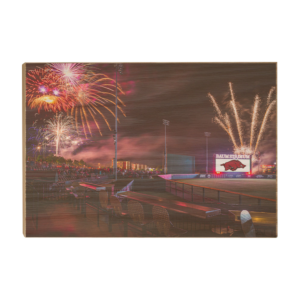 Arkansas Razorbacks - Baum Walker Stadium - College Wall Art #Canvas