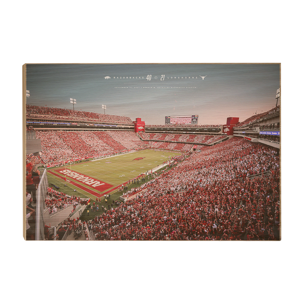 Arkansas Razorbacks - Razorbacks 49 Longhorns 21 - College Wall Art #Canvas