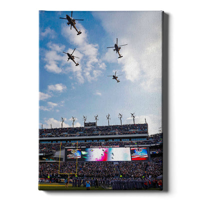 Army West Point Black Knights - Army Fly Over - College Wall Art #Canvas