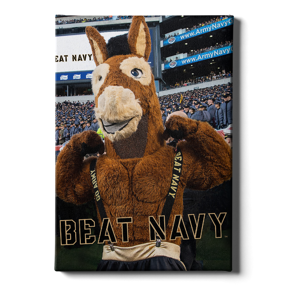 Army West Point Black Knights - Beat Navy Mule - College Wall Art #Canvas