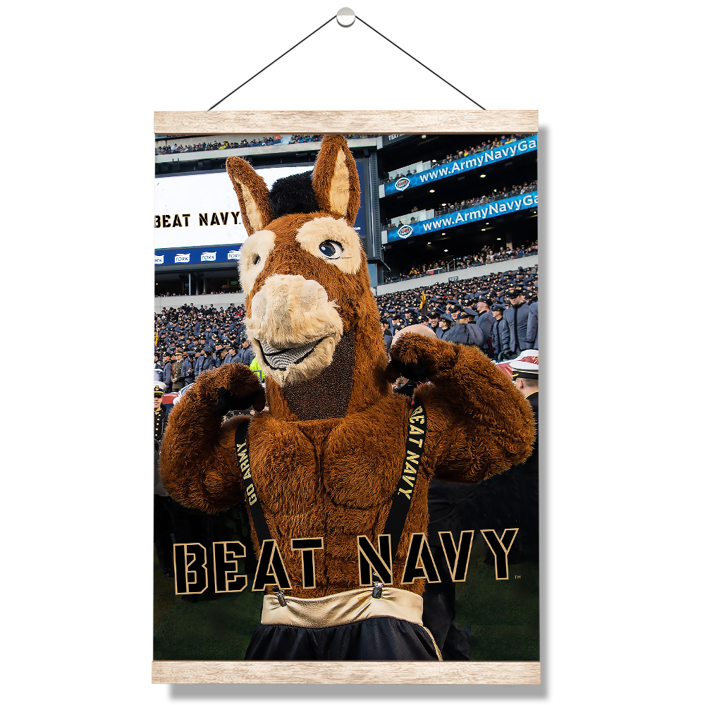 Army West Point Black Knights - Beat Navy Mule - College Wall Art #Canvas