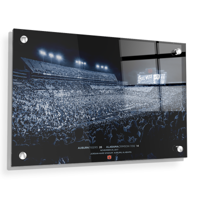 Auburn Tigers - SEC West Champions Monotone - College Wall Art#Acrylic