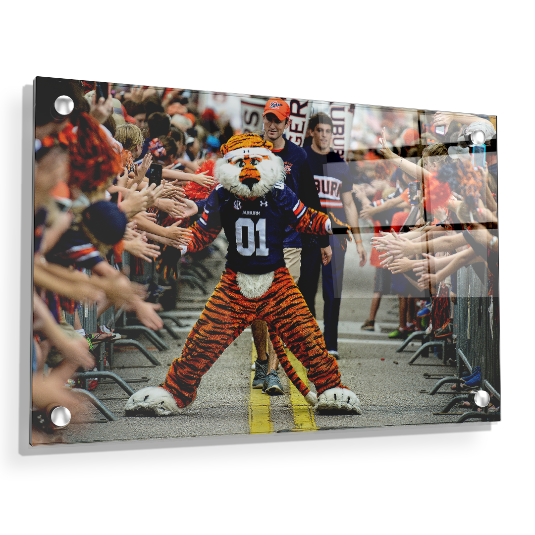 Auburn Tigers - Aubie at the Tiger Walk - College Wall Art #Canvas