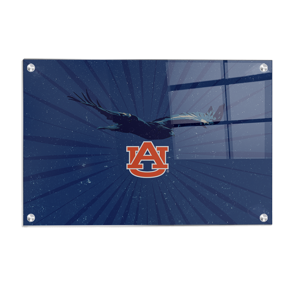 Auburn Tigers - Retro Auburn War Eagle - College Wall Art #Canvas