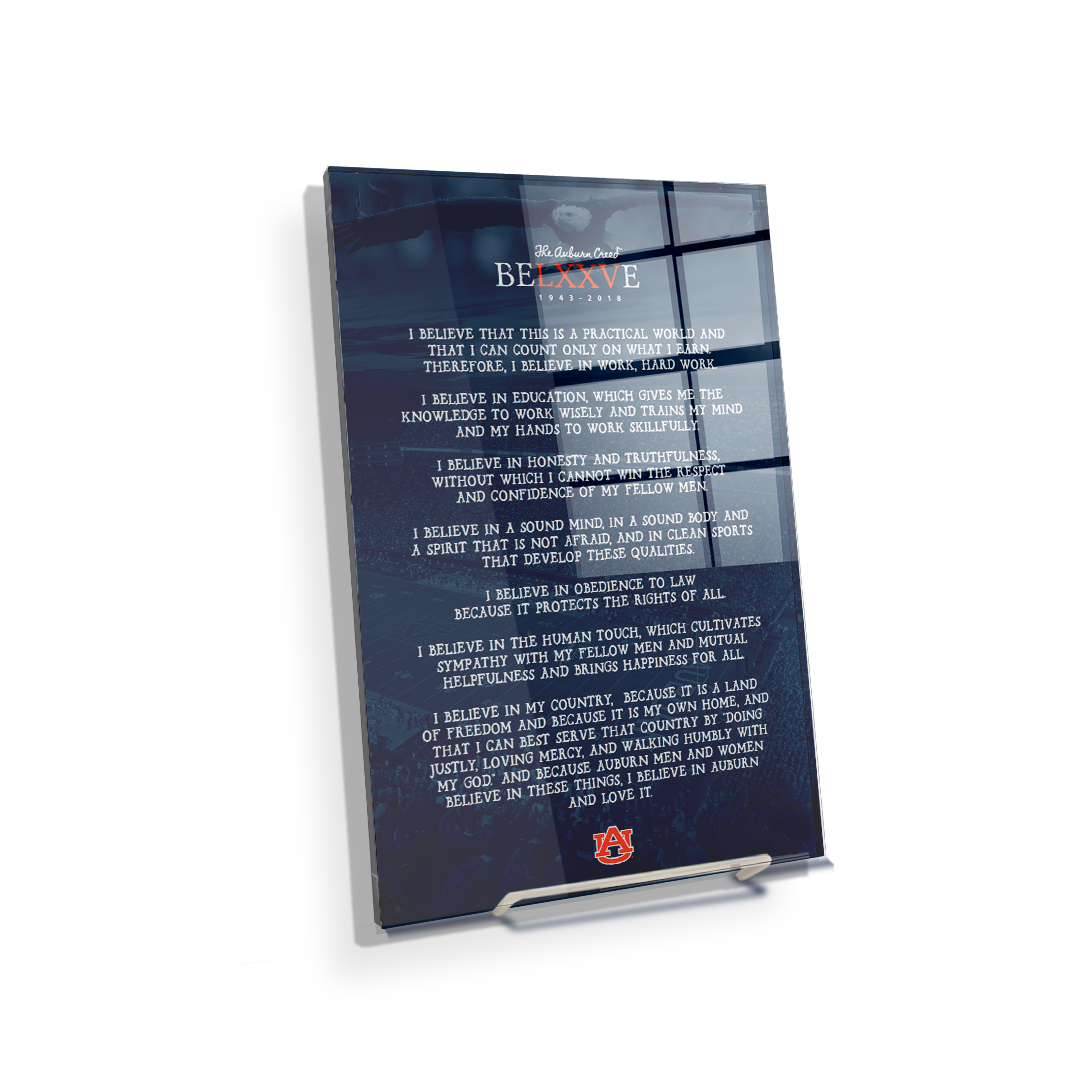 Auburn Tigers - Auburn Creed - College Wall Art#Canvas