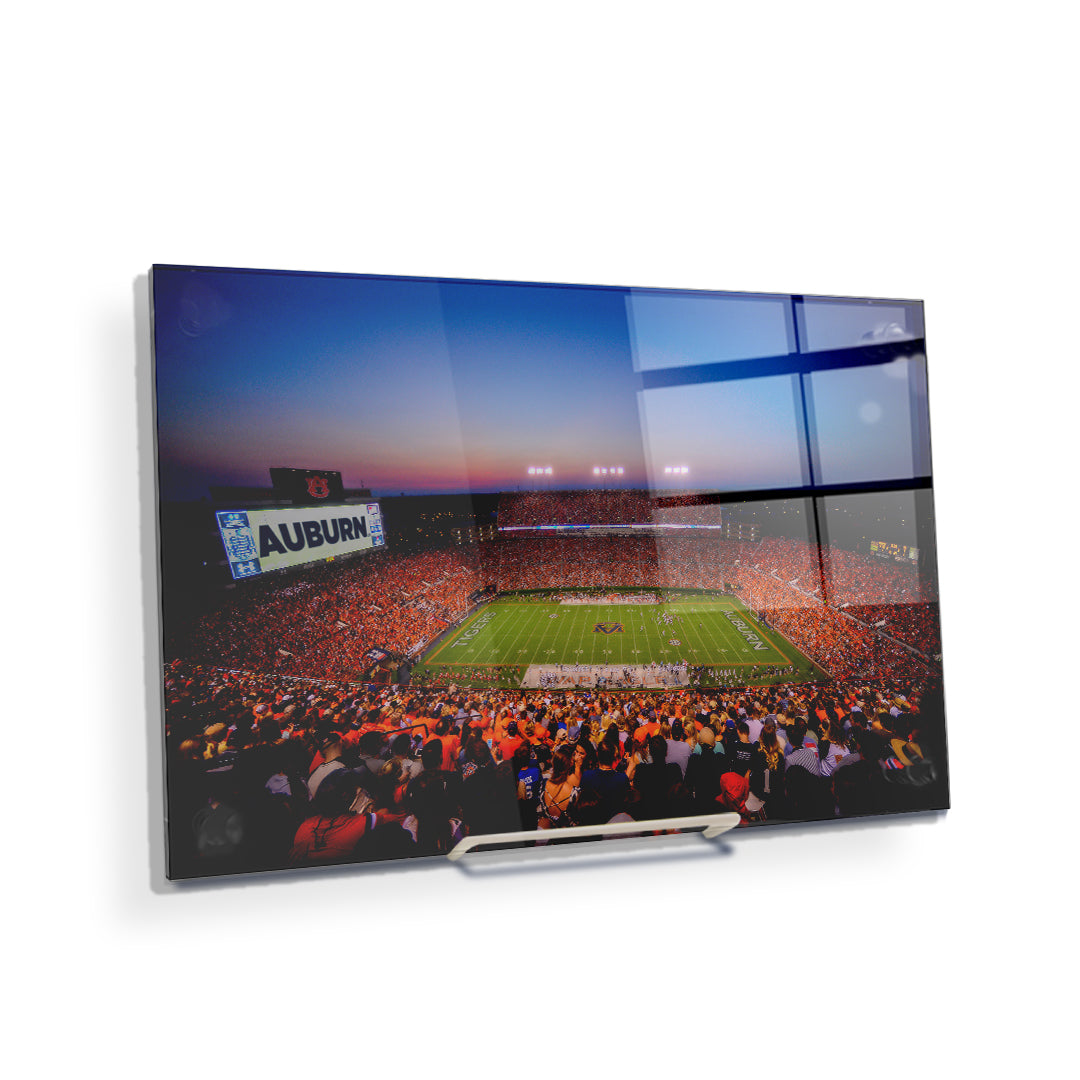 Auburn Tigers - Auburn Sunset over Jordan Hare Stadium - College Wall Art #Canvas