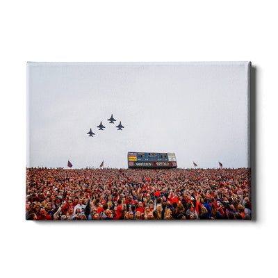 Auburn Tigers - Iron Bowl Fly Over - College Wall Art#Canvas