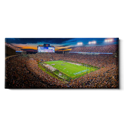 Auburn Tigers - Auburn Lights Panoramic - College Wall Art #Canvas