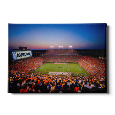 Auburn Tigers - Auburn Sunset over Jordan Hare Stadium - College Wall Art #Canvas