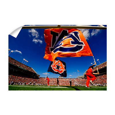 Auburn Tigers - Cheer Flags - College Wall Art#Wall Decal