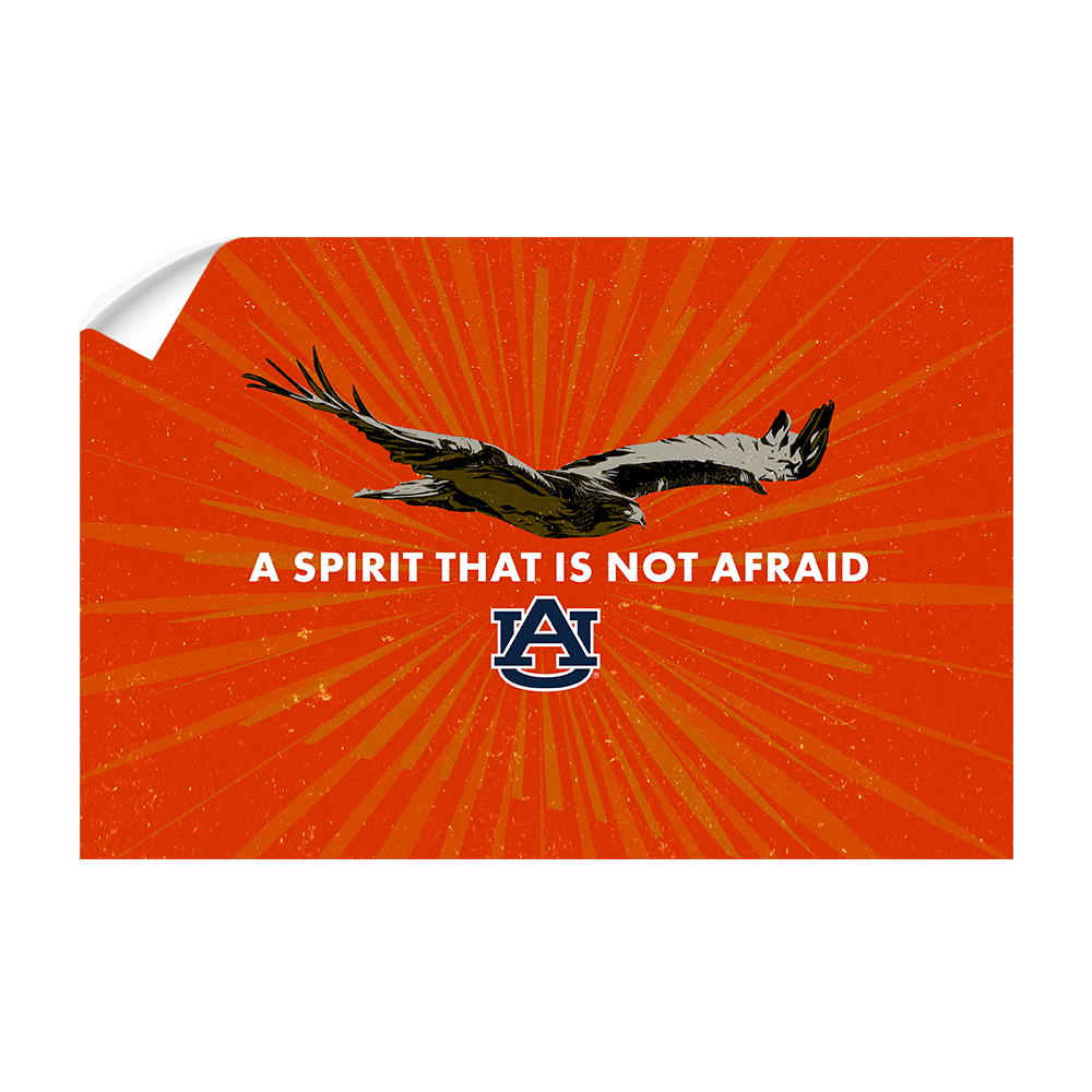 Auburn Tigers - Retro A Spirit that is not afraid - College Wall Art #Canvas