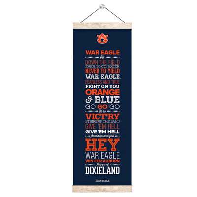 Auburn Tigers - Auburn War Eagle - College Wall Art#Hanging Canvas