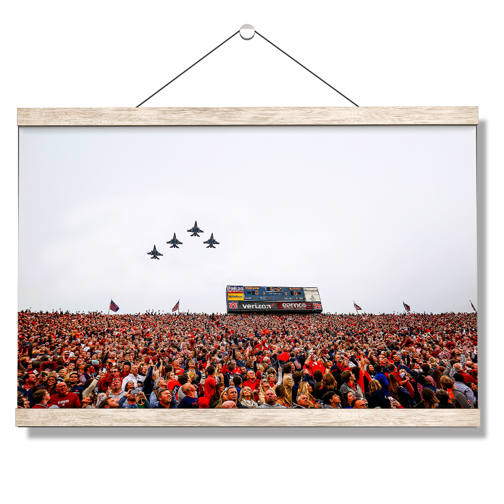 Auburn Tigers - Iron Bowl Fly Over - College Wall Art#Canvas