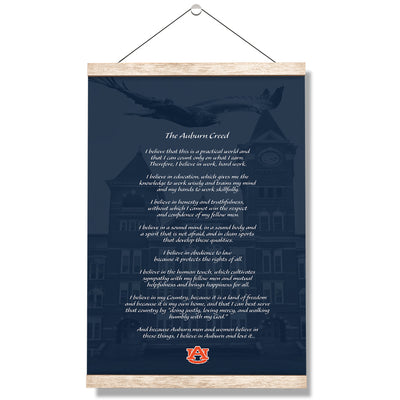 Auburn Tigers - The Auburn Creed over Samford - College Wall Art #Hanging Canvas