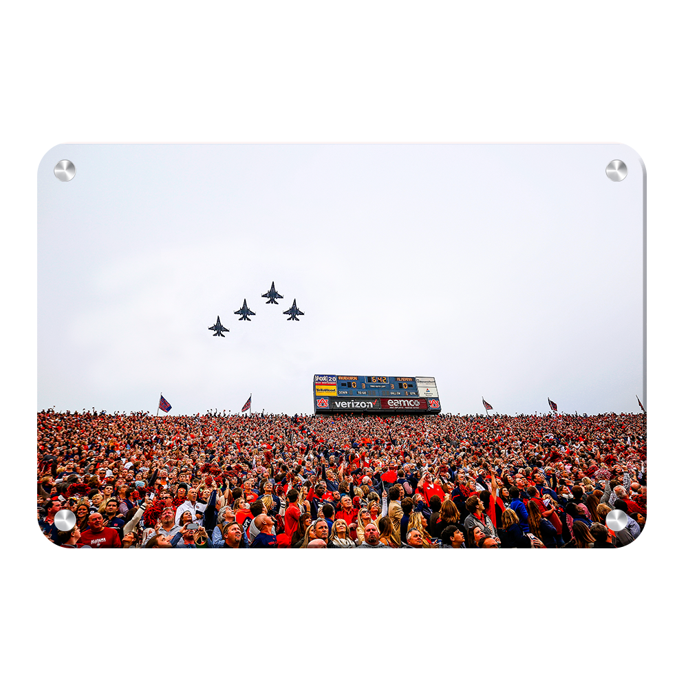 Auburn Tigers - Iron Bowl Fly Over - College Wall Art#Metal