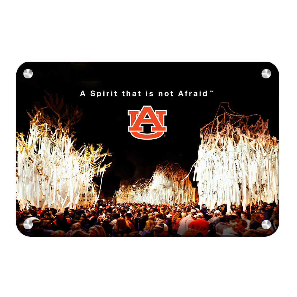 Auburn Tigers - A Spirit That Is Not Afraid - College Wall Art#Metal