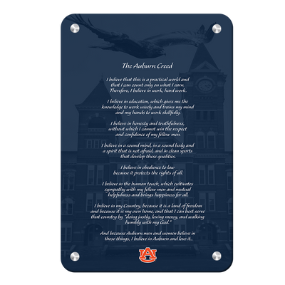 - The Auburn Creed over Samford - College Wall Art #Metal