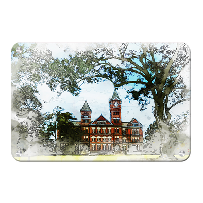 Auburn Tigers - Samford Watercolor -College Wall Art #Metal