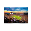 Auburn Tigers - Sunset over Jordan-Hare Stadium - College Wall Art#Poster