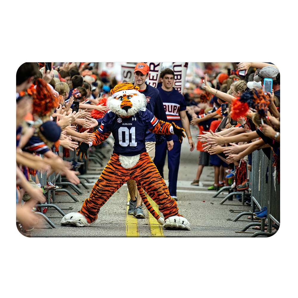 Auburn Tigers - Aubie at the Tiger Walk - College Wall Art #Canvas