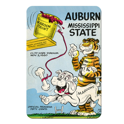 Auburn Tigers - Auburn vs Mississippi State Official Program Cover 11.5.60 - College Wall Art #PVC