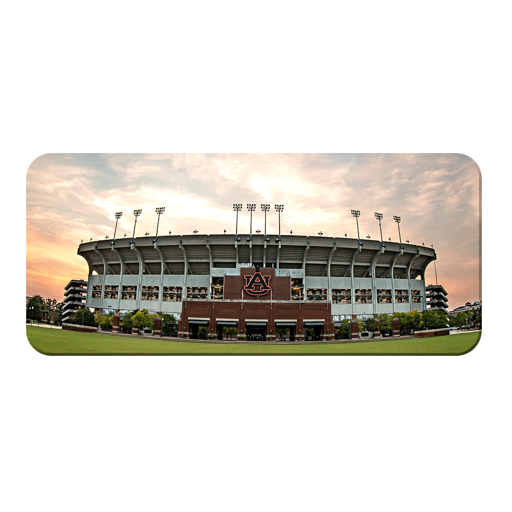 Auburn Tigers - Sunset at Jordan-Hare Panoramic - College Wall Art #Canvas