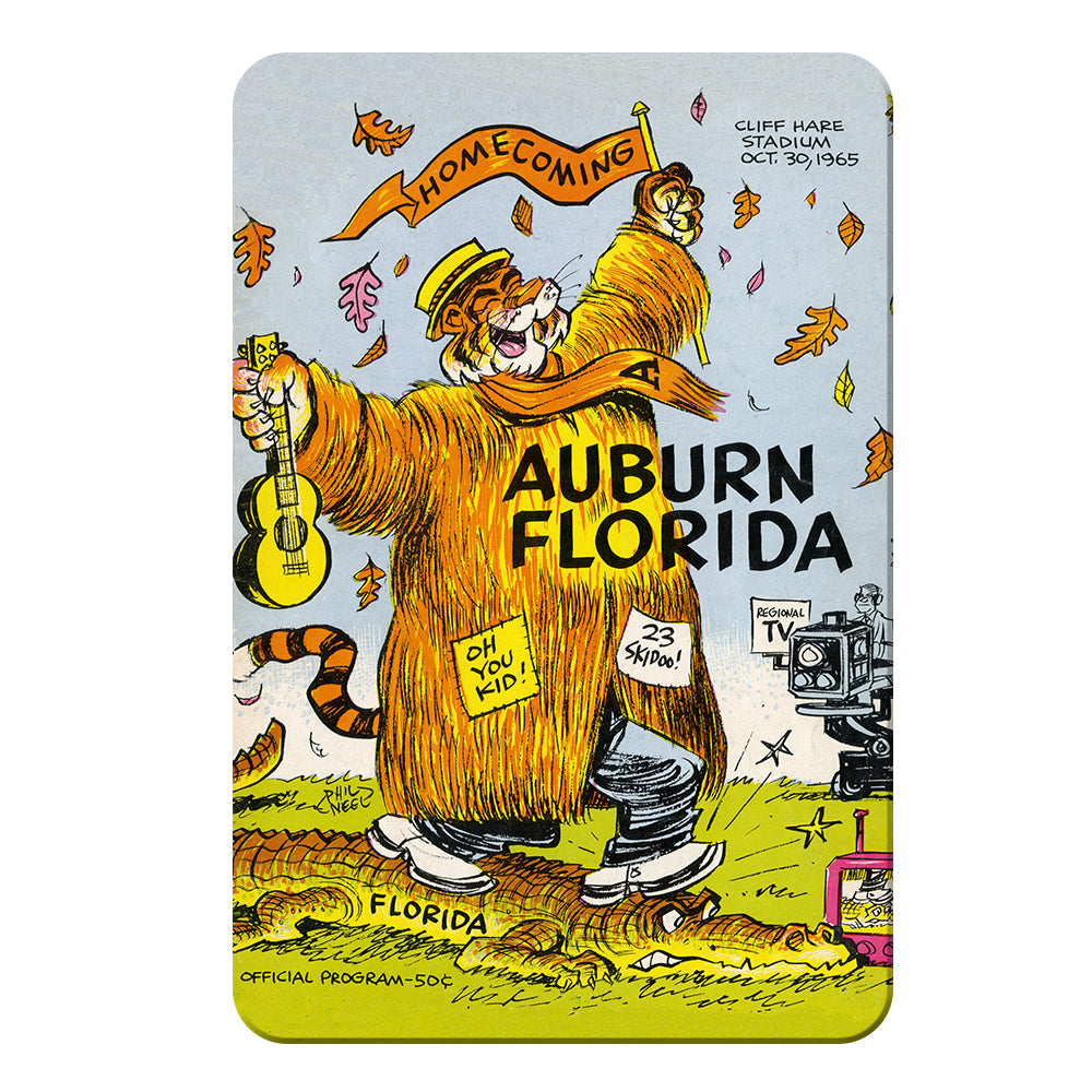 Auburn Tigers - Auburn Florida Homecoming Program Cover 10.30.65 - College Wall Art #Canvas