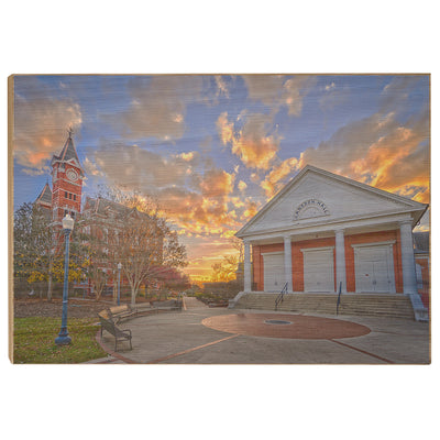 Auburn Tigers - Samford Sunset - College Wall Art#Wood