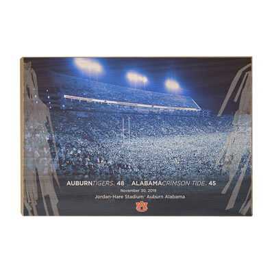 Auburn Tigers - Iron Bowl Win - College Wall Art#Wood