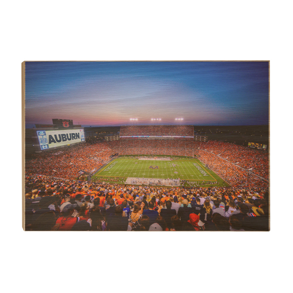 Auburn Tigers - Auburn Sunset over Jordan Hare Stadium - College Wall Art #Canvas