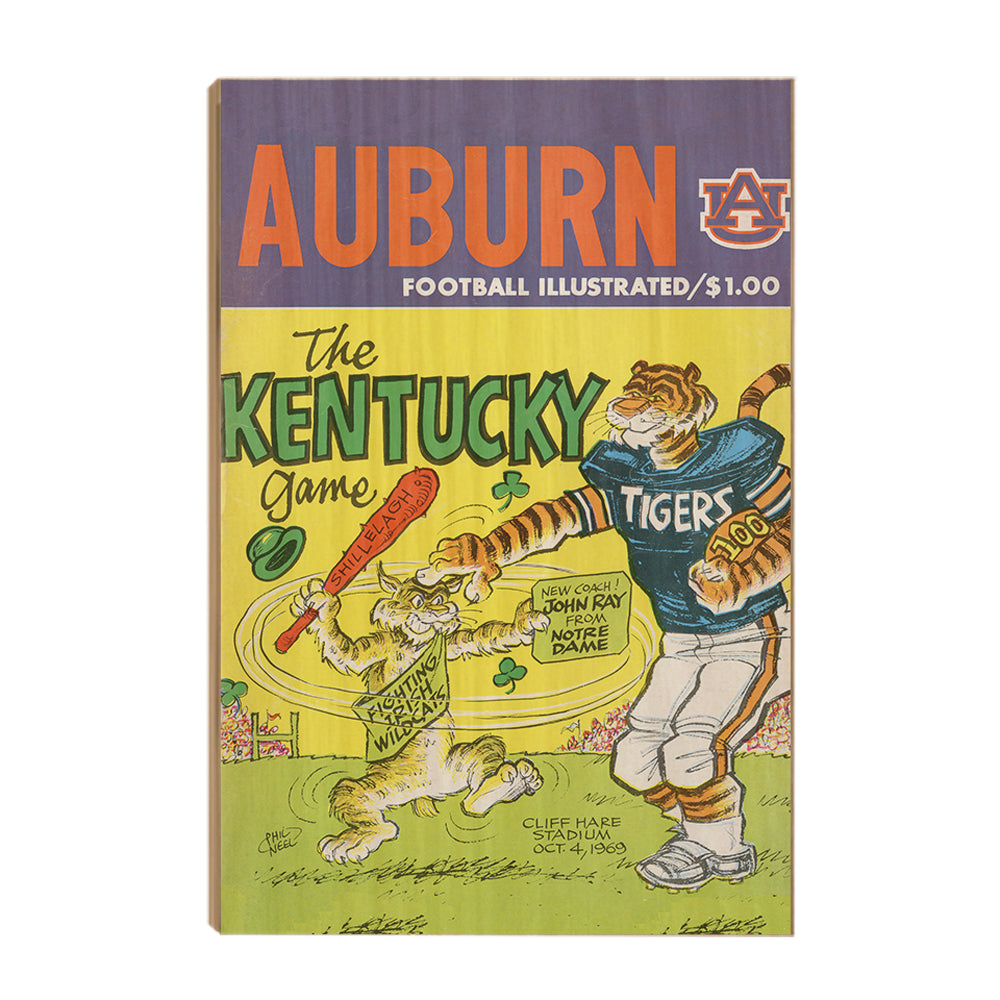 Auburn Tigers - Vintage The Kentucky Game 10.4.64 - College Wall Art #Canvas