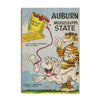 Auburn Tigers - Auburn vs Mississippi State Official Program Cover 11.5.60 - College Wall Art #Wood