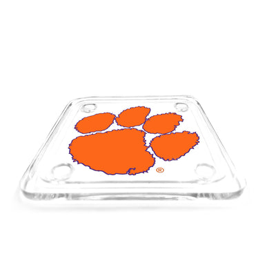 Clemson Tigers - Tiger Paw Acrylic Drink Coaster