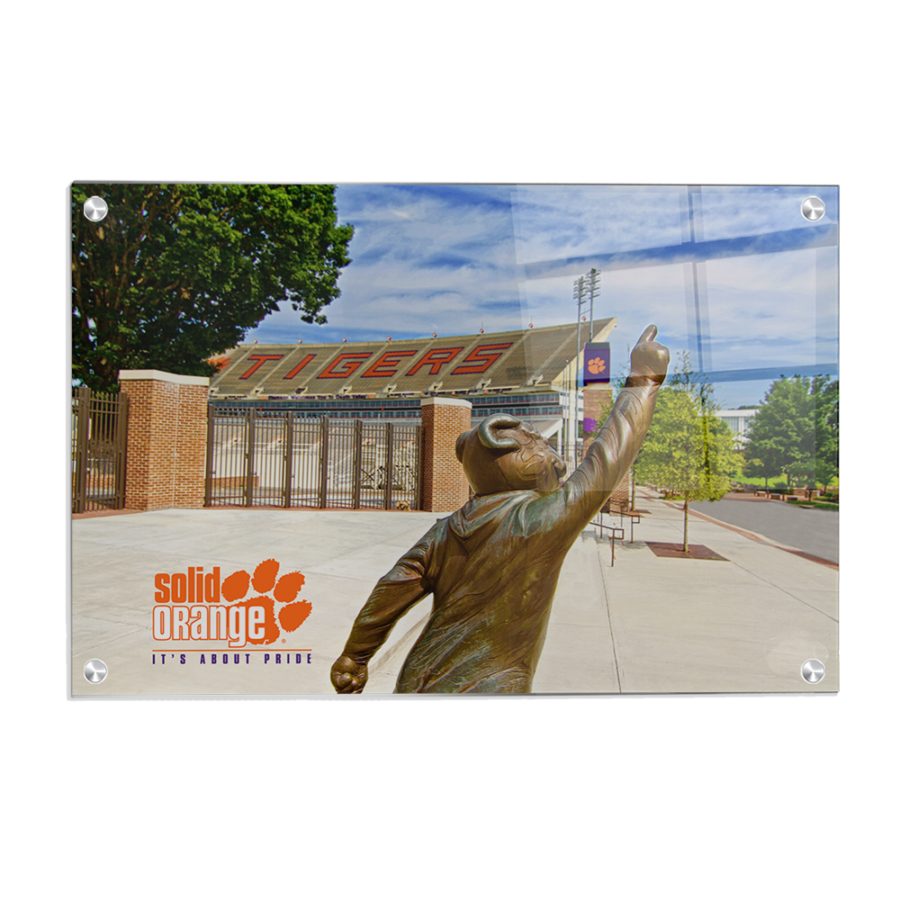 Clemson Tigers - Solid Orange - College Wall Art #Canvas