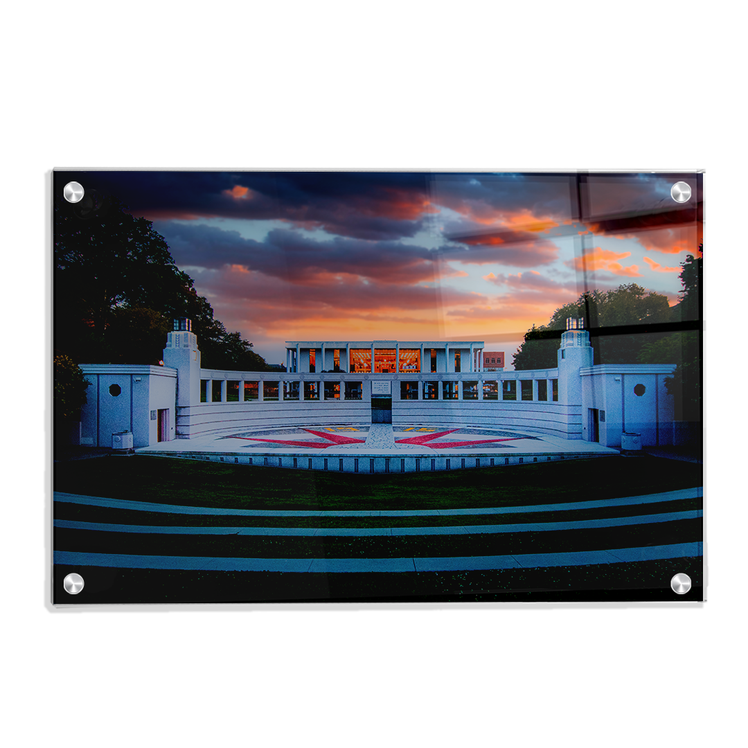 Clemson Tigers - Overlooking Cooper Library Sunset - College Wall Art #Canvas