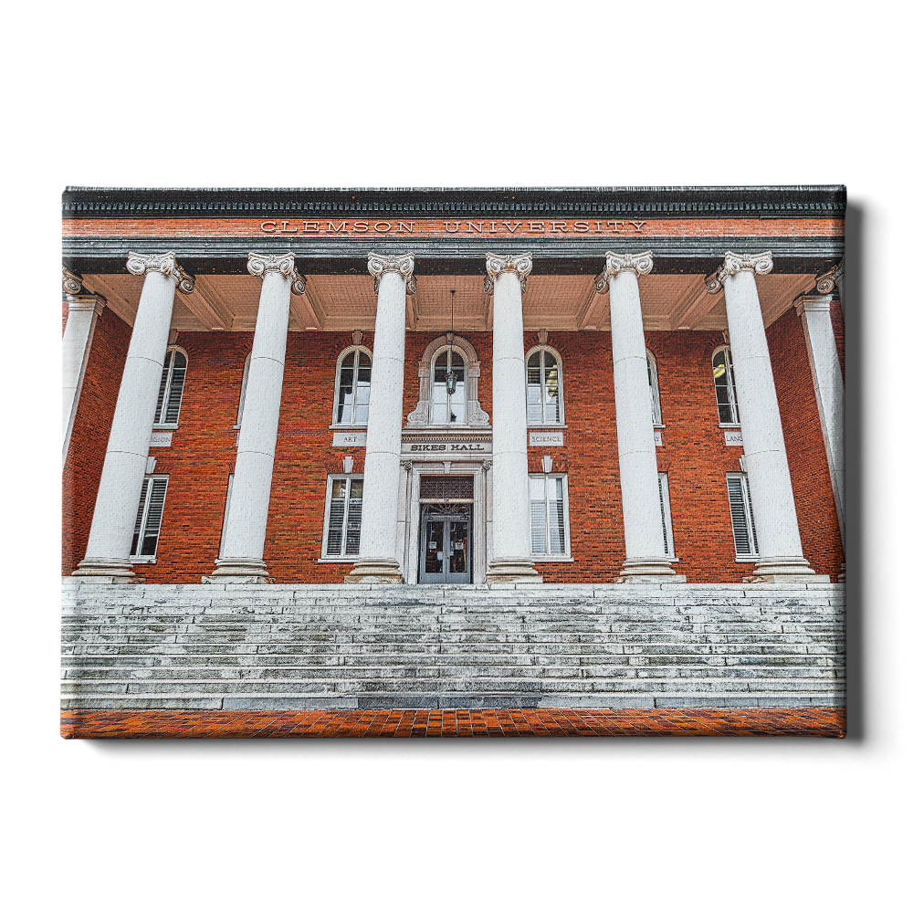 Clemson Tigers - Sikes Hall - College Wall Art #Canvas