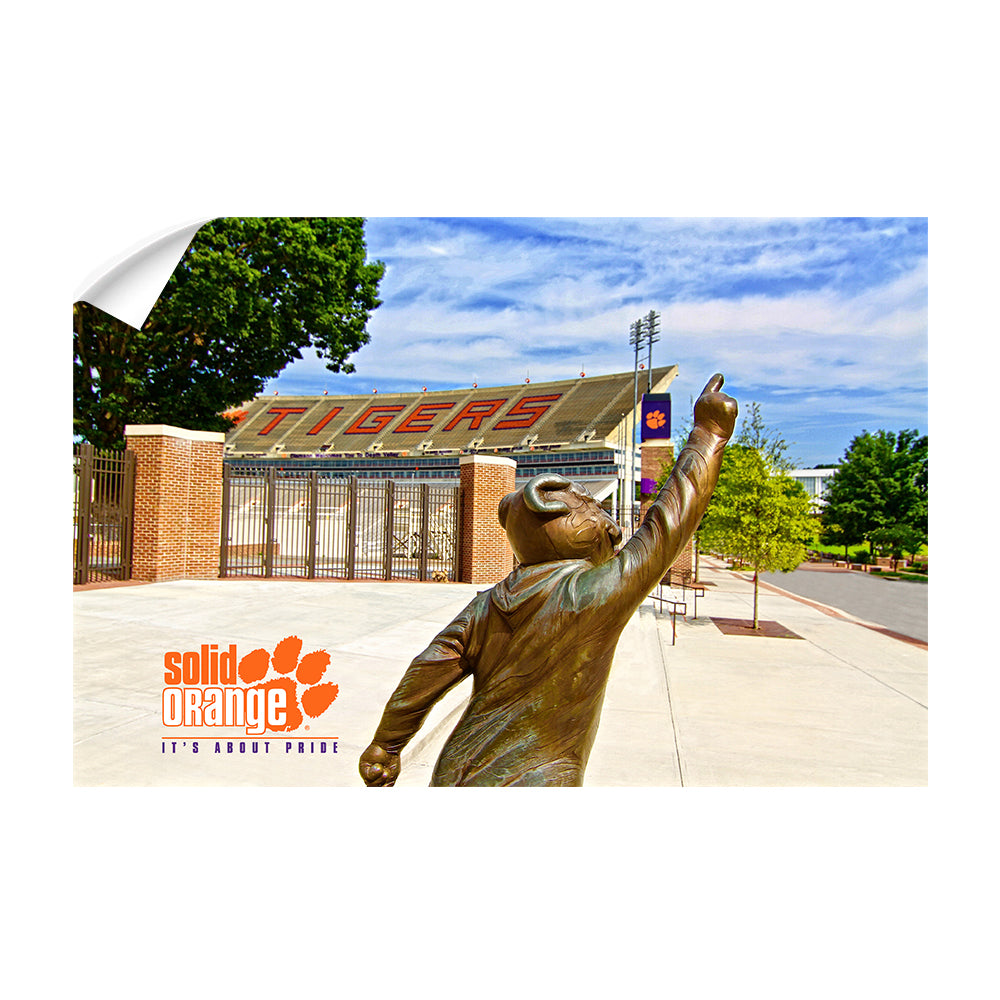 Clemson Tigers - Solid Orange - College Wall Art #Canvas