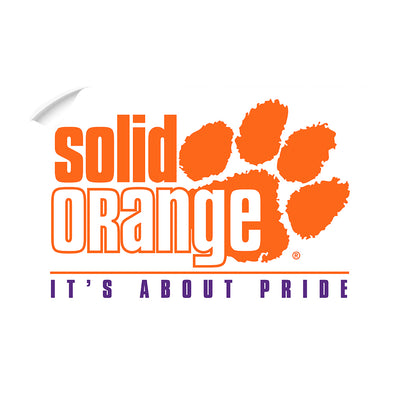 Clemson Tigers - Solid Orange it's About Pride - College Wall Art #Wall Decal