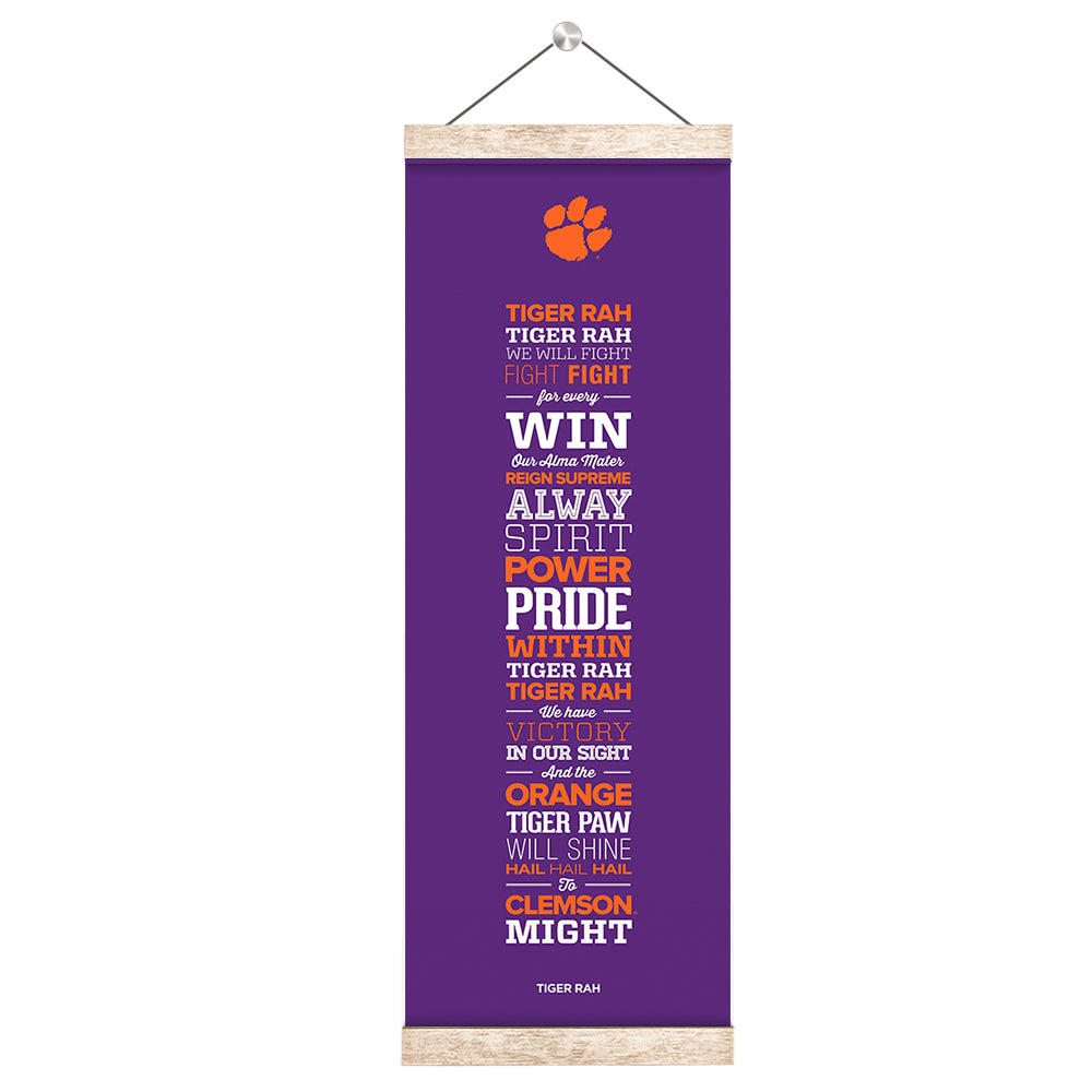 Clemson Tigers - Clemson Tiger Rah - College Wall Art #Canvas