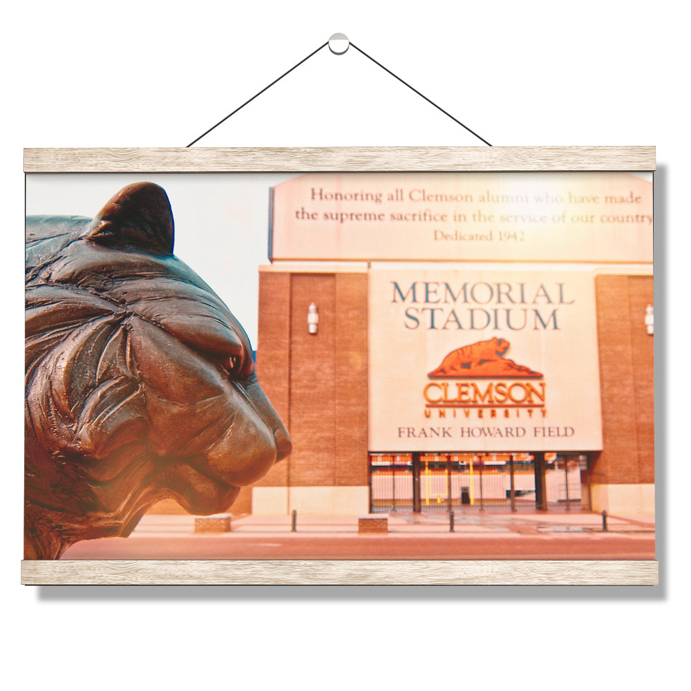 Clemson Tigers - Under a Watchful Eye - College Wall Art #Canvas